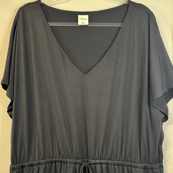 Soma Black Wide Leg Jumpsuit Plus Size XXL Cap Sleeve - Picture 5 of 8